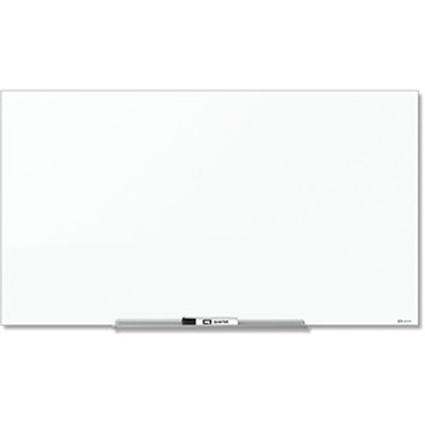 48 x 85.33 in. Glass InvisaMount White Board