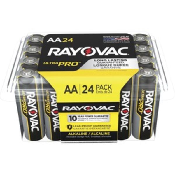 RAYALAA24PPJ Alkaline AA Battery, Pack of 24