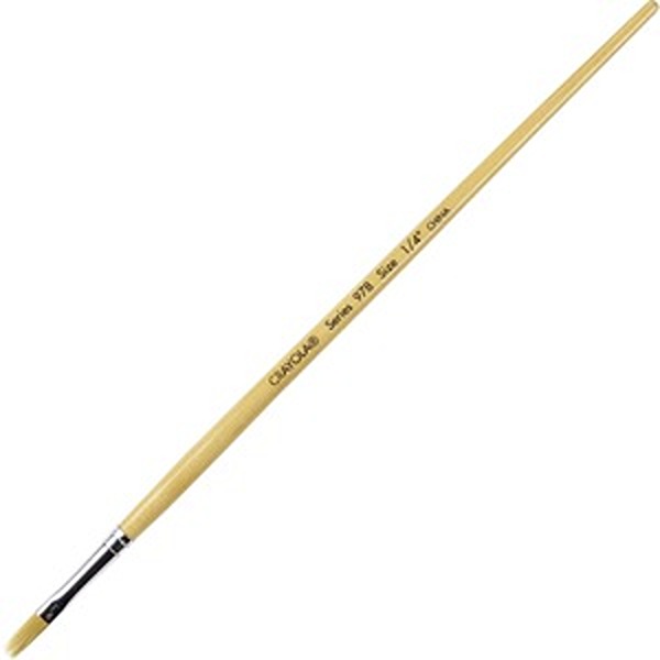 Flat Wood Nylon Brush, Pack of 12