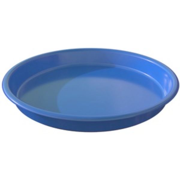 13 in. Kids protective Round Craft Tray, Blue