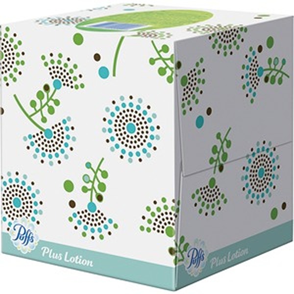 Plus Lotion Facial Tissues, White, 4PK