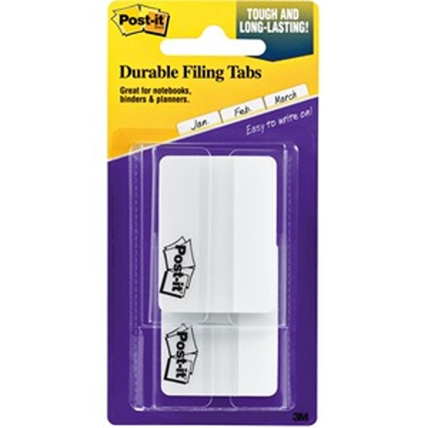 MMM686F50WH 2 in. Solid Color White File Tab