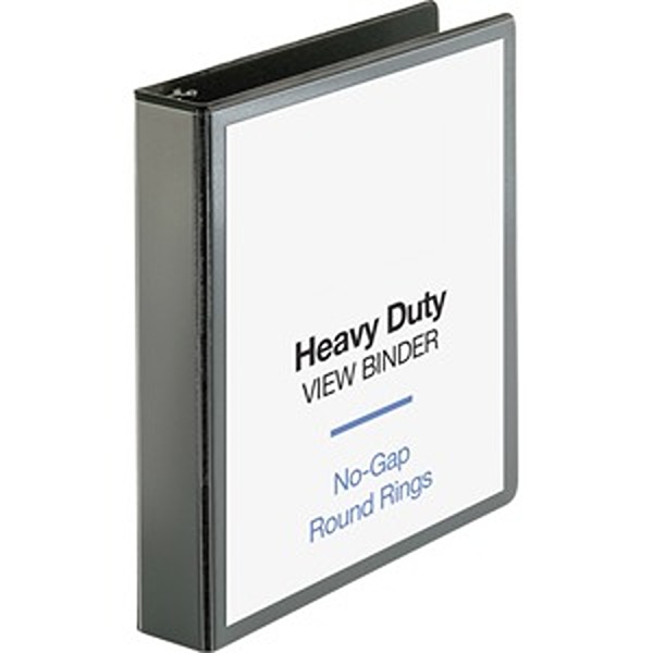 1.5 in. View Round Black Binder