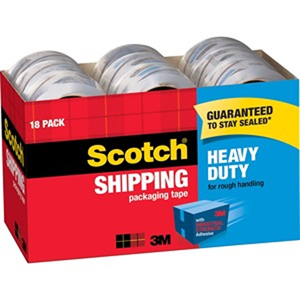 54.6 Yards Packaging Tape, Pack of 18