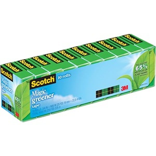 Scotch MMM81210P 0.75 in. x 900 Yards Economy Invisible Tape, Pack of 10 -  Scotch Corporation