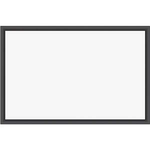 35 x 23 in. Magnetic Dry Erase Black MDF Board