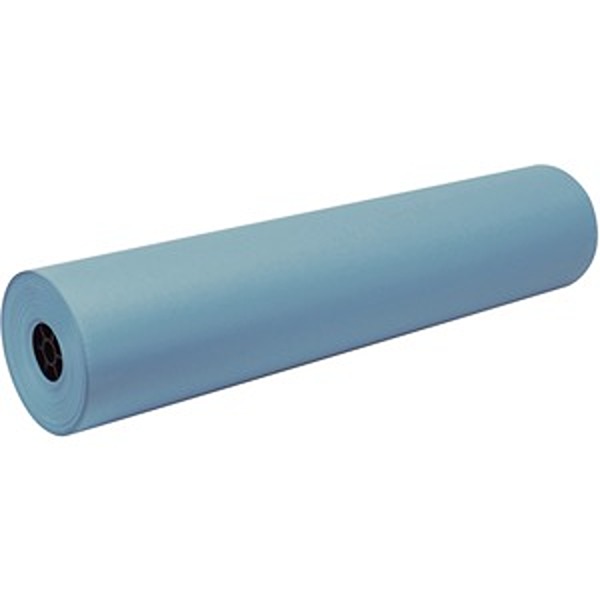 36 in. x 500 ft. Sky Blue Paper Art Roll