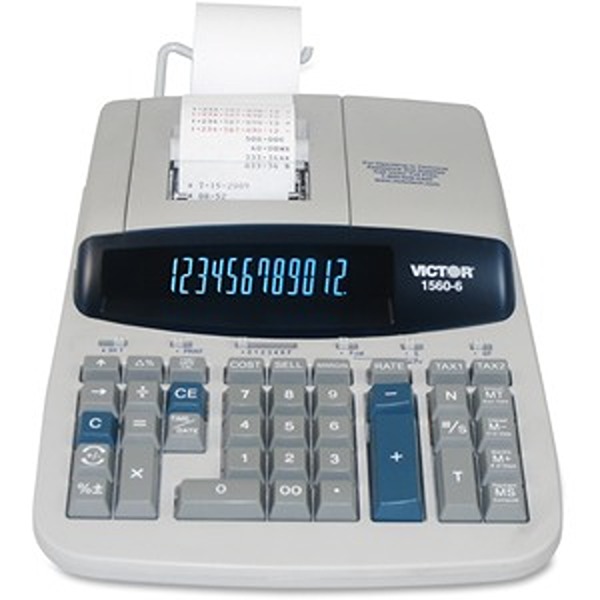 Picture of Victor VCT15606 Commercial 12 Digit Printing Calculator