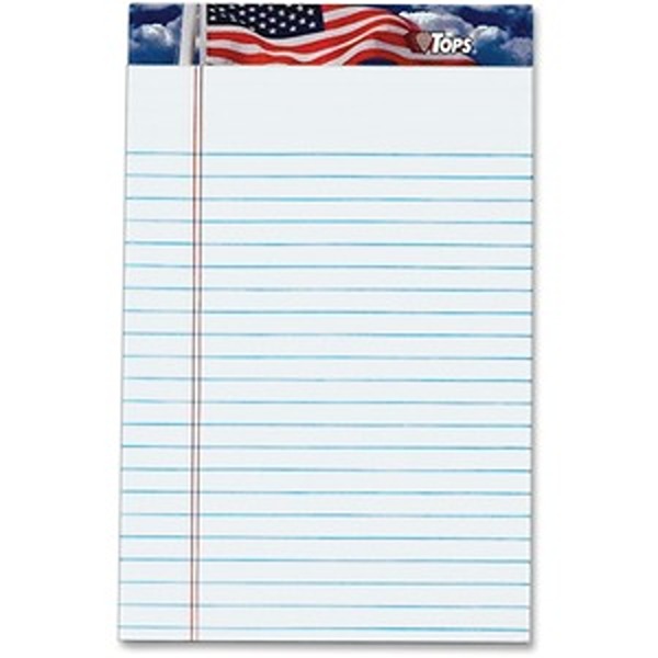 5 x 8 in. American Pride Writing Tablet Pad, White