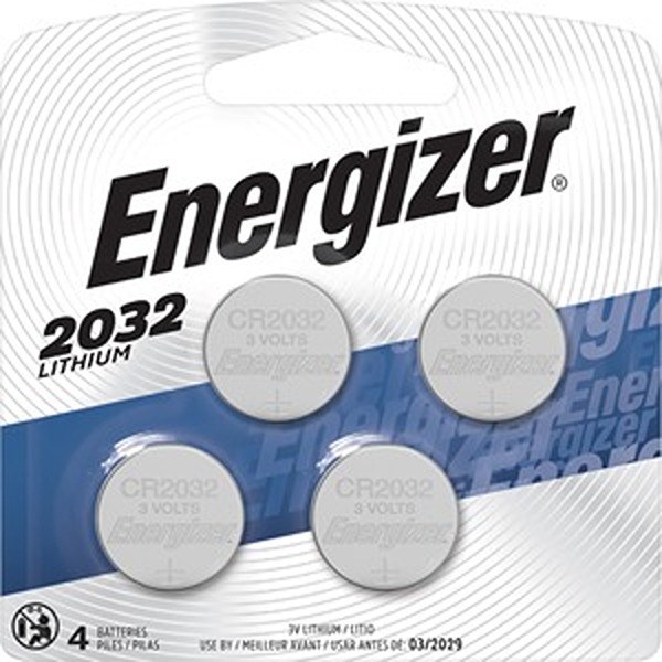 EVE2032BP4 3V Coin Lithium Battery, Pack of 4