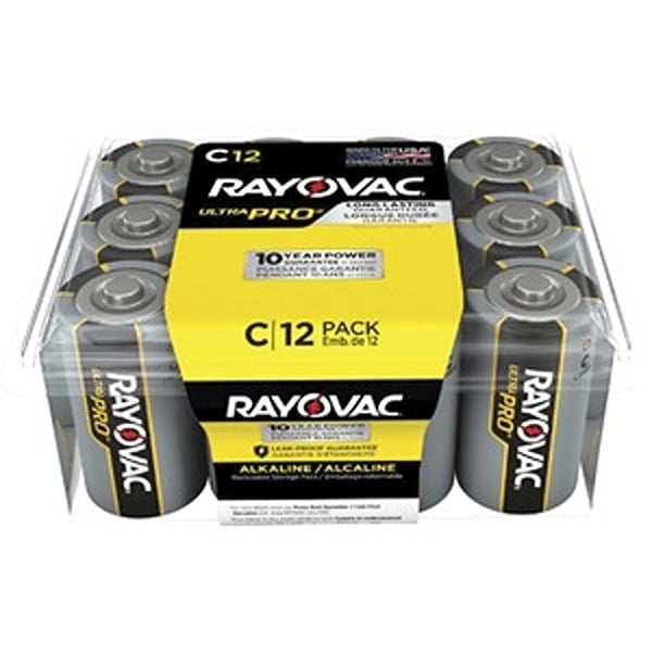 RAYALC12PPJ Ultra Pro C Batteries, Pack of 12