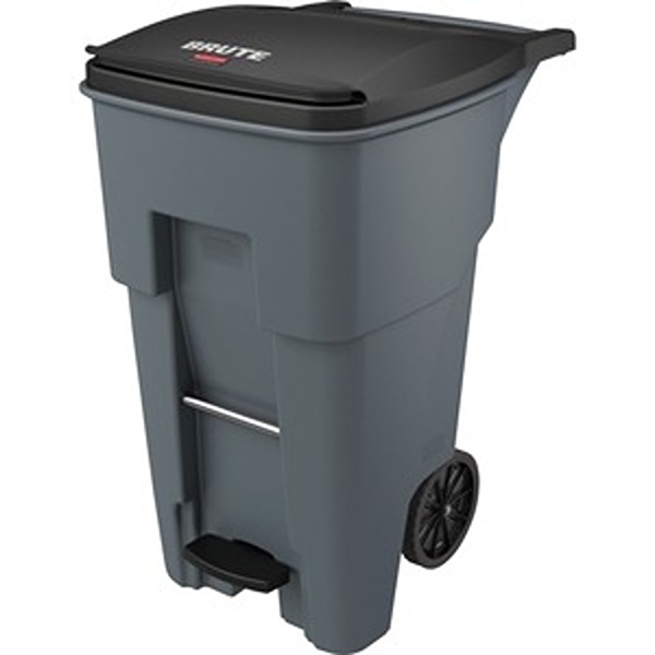 60 gal Gray Step Rollout Container