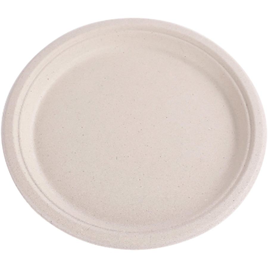 GJO10229 6 in. Compostable Plate, White - Pack of 50