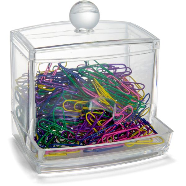 Dispenser Paper Clip, Clear - Pack of 250