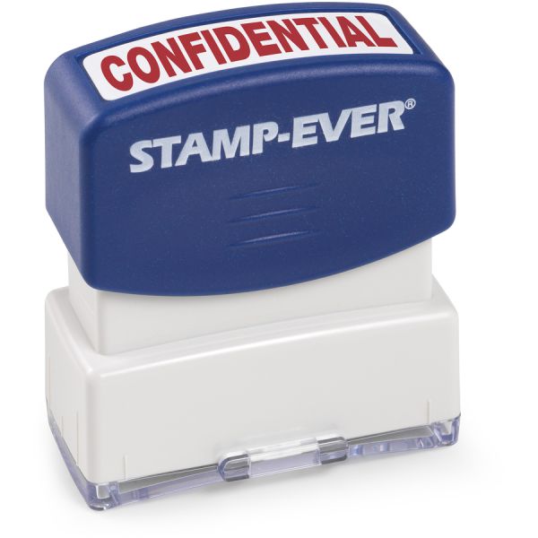 Preink Confidential Message Stamp, Red