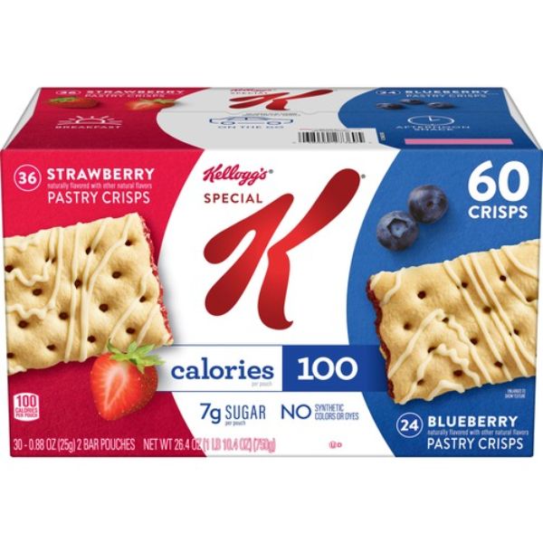 Picture of Kelloggs KEB27360 Special K Pastry Crisps, 60 Count - Pack of 60