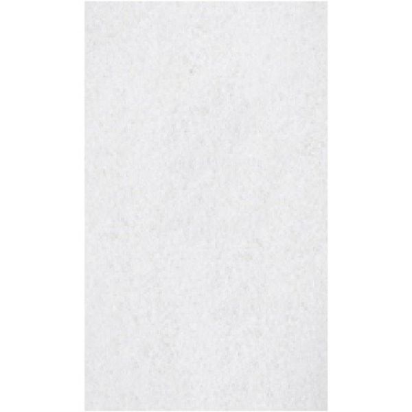 GJOH8066 14 x 28 in. Polishing Floor Pad - Polishing, Floor - 175 RPM to 350 RPM Speed Supported - Non-abrasive - Fiber - Resin, White - Pack of 5