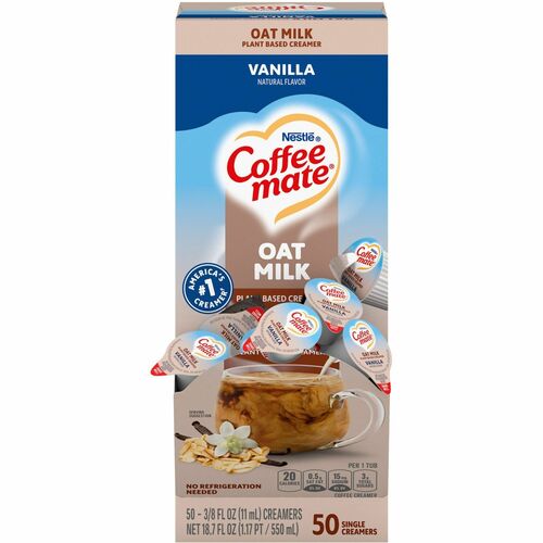 Picture of Nestle NES19891 0.38 fl oz Oatmilk Creamer, 50 Count
