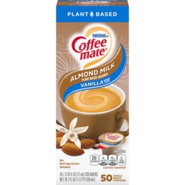 Picture of Nestle NES42258CT Coffee Mate Almond Milk Vanilla Liquid Creamer - 50 Count - Pack of 4