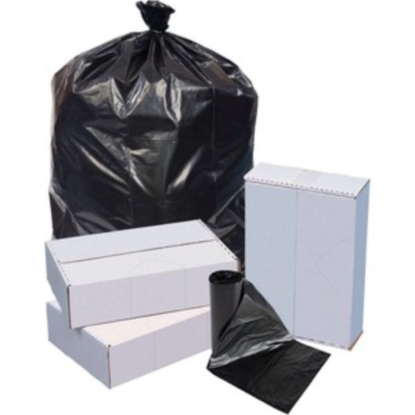 24 x 32 in. Resin Everyday  Low-Density Can Liners - 16 gal Capacity - 1 mil 25 Micron Thickness - Black - Pack of 500