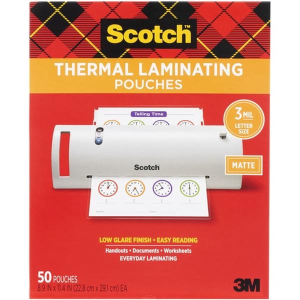 MMMTP385450M Thermal Laminating Pouch, Clear