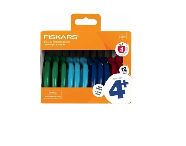 Picture of Fiskars FSK1067001 5 in. Blunt-tip Kids Scissors - Pack of 12