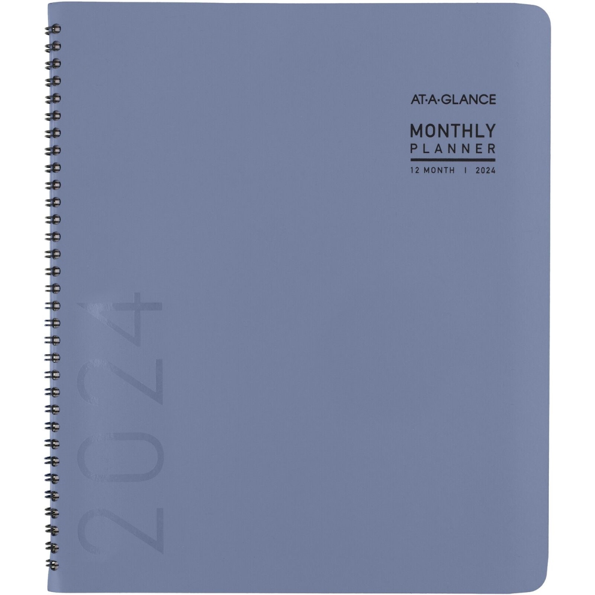 9 x 11 in. Contemporary 2024 Monthly Planner, Slate Blue - Large