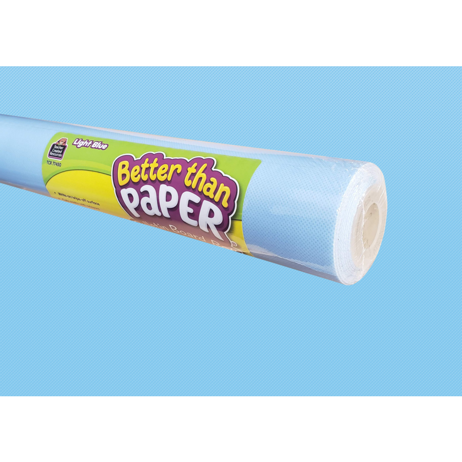 Fabric Better Than Paper Bulletin Board Roll  Light Blue