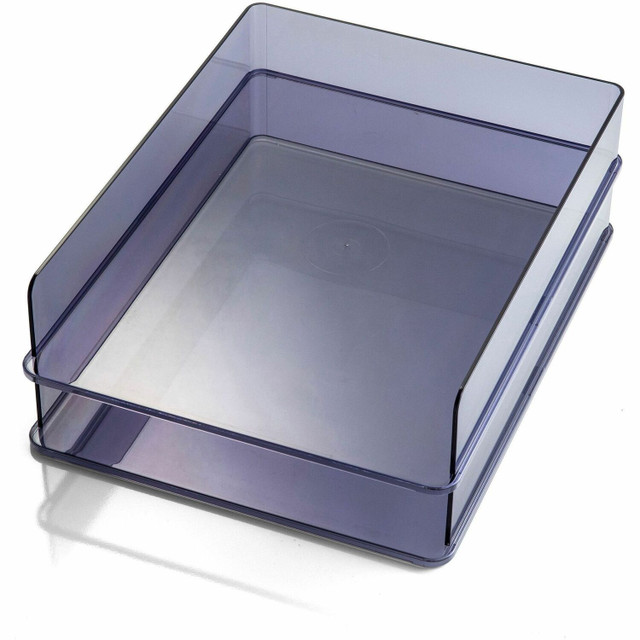 Trays, Plastic, Stackable, 12.8inx10.2inx2.8in, GY/TLT