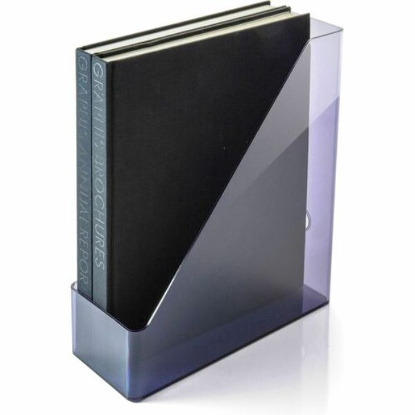 Magazine File, Plastic, 12-1/5inx10-3/10inx4-3/10in, GY/TLT