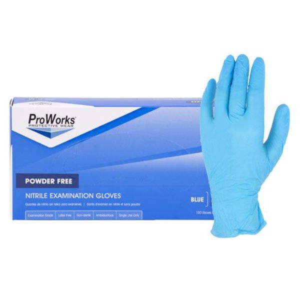 4 Mil Nitrile Exam Glove, Blue - Medium - Pack of 10