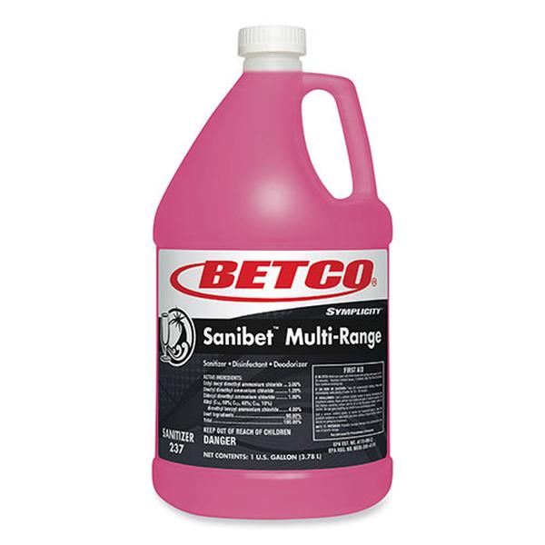 Picture of Betco BET2370400CT 1 gal Symplicity Sanibet Multi-Range Sanitizer Disinfectant Deodorizer - Pack of 4