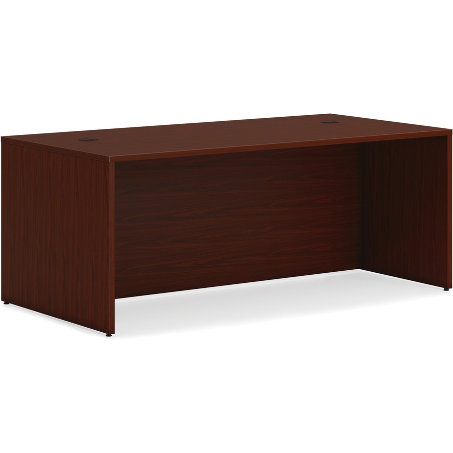 72 in. Mod Desk Component, Slate Teak Laminate