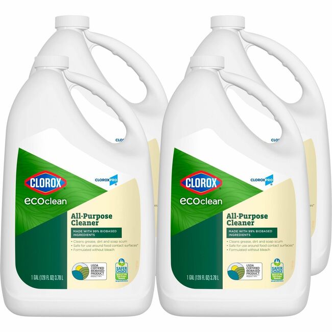 Clorox CLO60278CT 128 fl oz EcoClean All-Purpose Cleaner Liquid - Pack of 4
