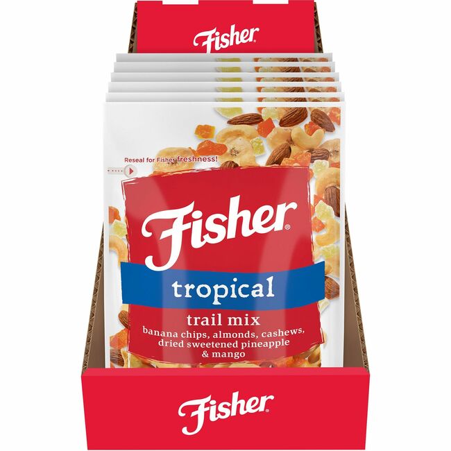 Picture of John B. Sanfilippo & Son JBSP27165 3.5 oz Fisher Tropical Trail Mix - 6 Count - Pack of 6
