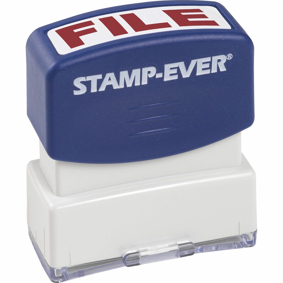Pre-inked FILE Message Stamp - Message Stamp - FILE - 0.56in Impression Width x 1.69in Impression