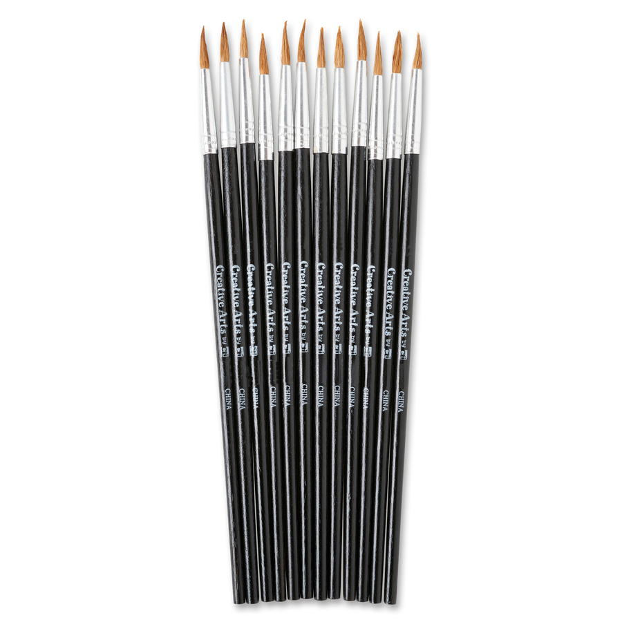 Water Color Pointed Brushes - Size 4 - Pack of 12