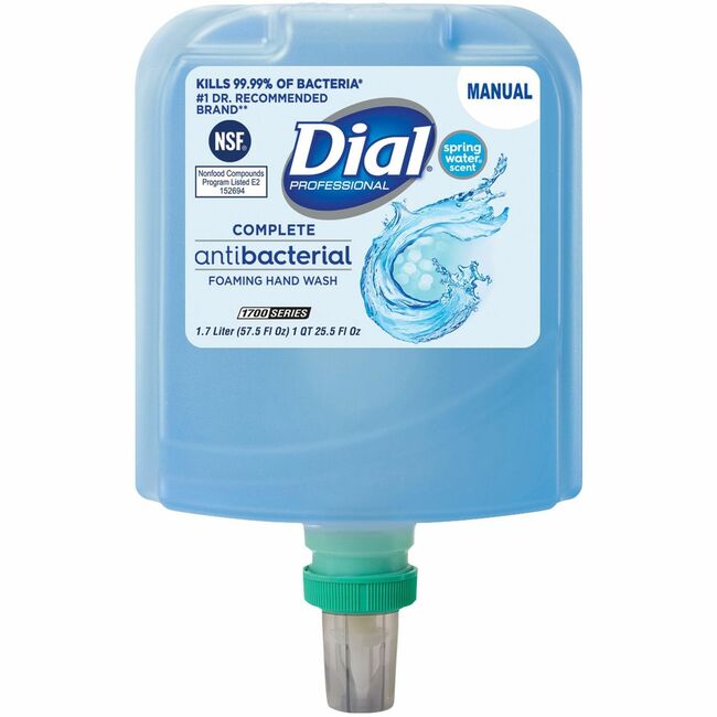 1.7 Liter hygienic Foaming Refill Soap Dispenser, Spring Water - 3 per Case