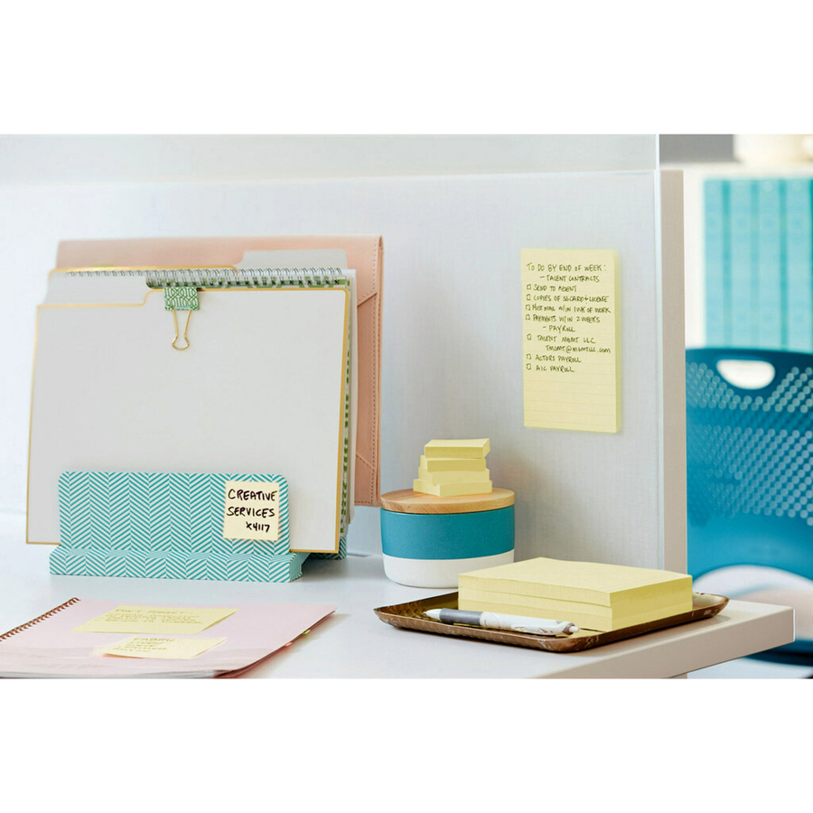 MMM65524VAD 3 x 5 in. Canary Notes - Pack of 24