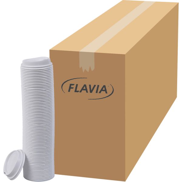 Hot Beverage Paper Cup with Dome Lid, White - Case of 1000