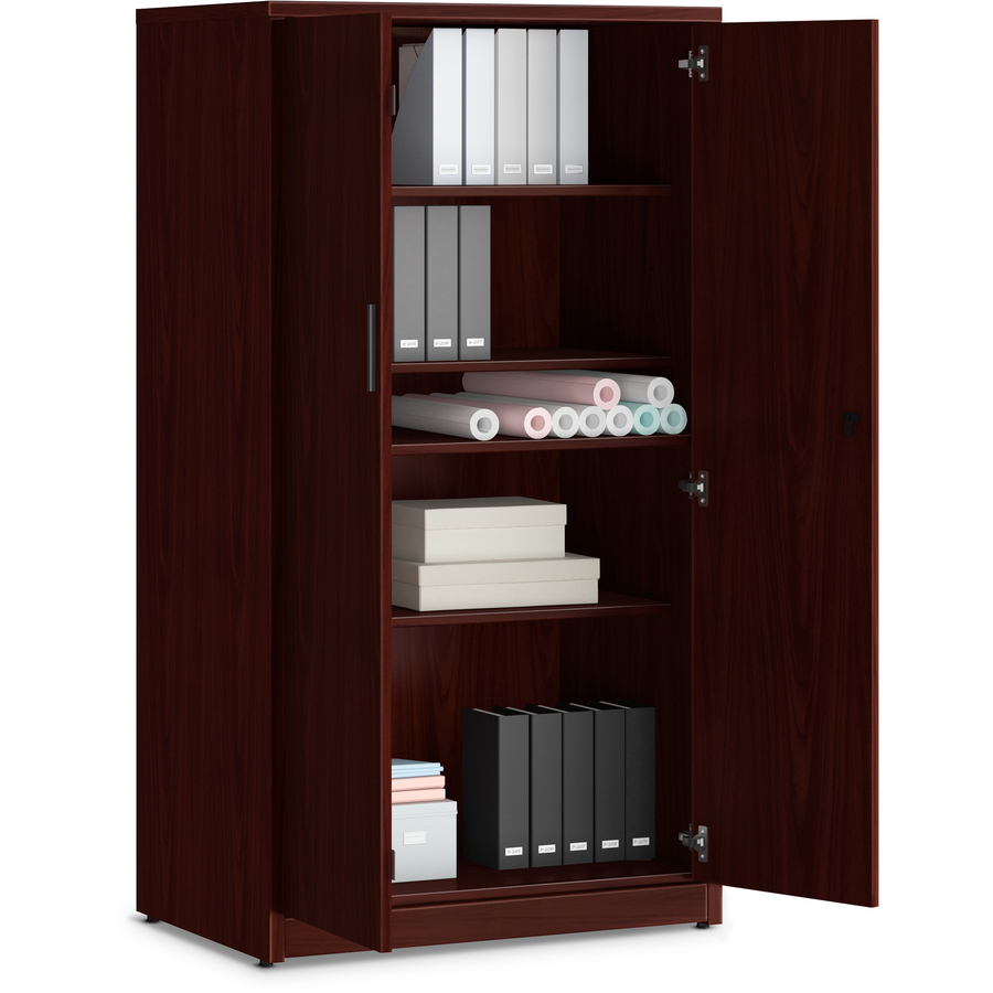 36 in. Series Mahogany Laminate Office Desking, Mahogany