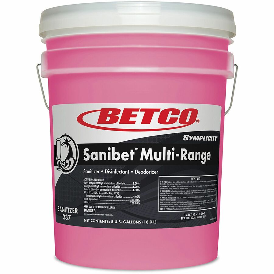 Picture of Betco BET2370500 5 gal Sanibet Multi-Range Sanitizer