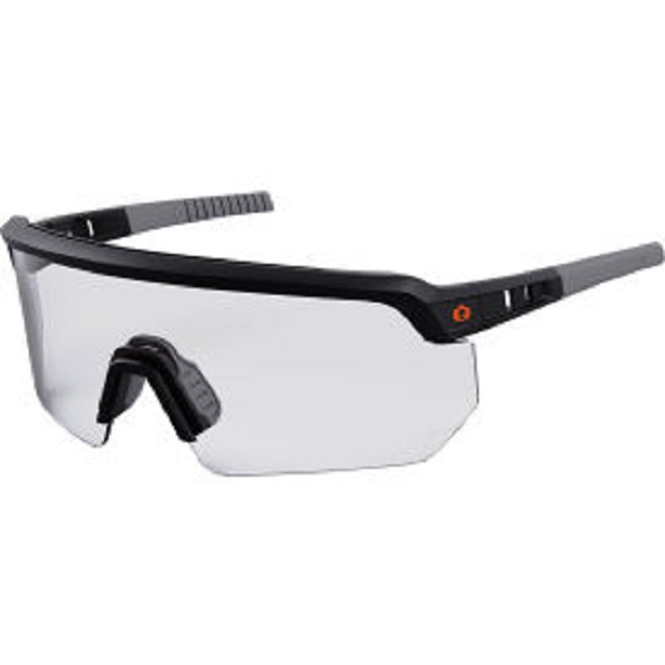 Skullerz Half Frame Safety Glasses - Clear Lens, Matte Black