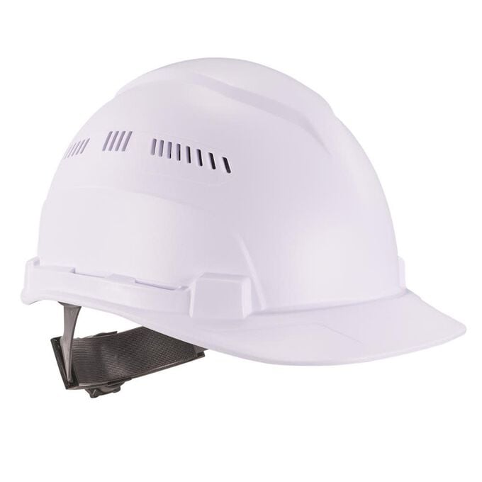 EGO60223 Lightweight Cap Style Vented Class C Hard Hat, White