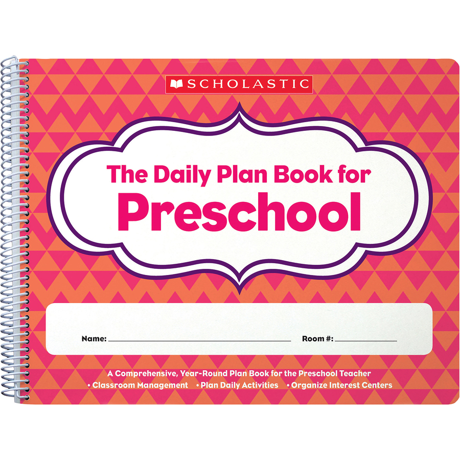 Scholastic SHS1338064584 120 Pages Daily Plan Book for Preschool