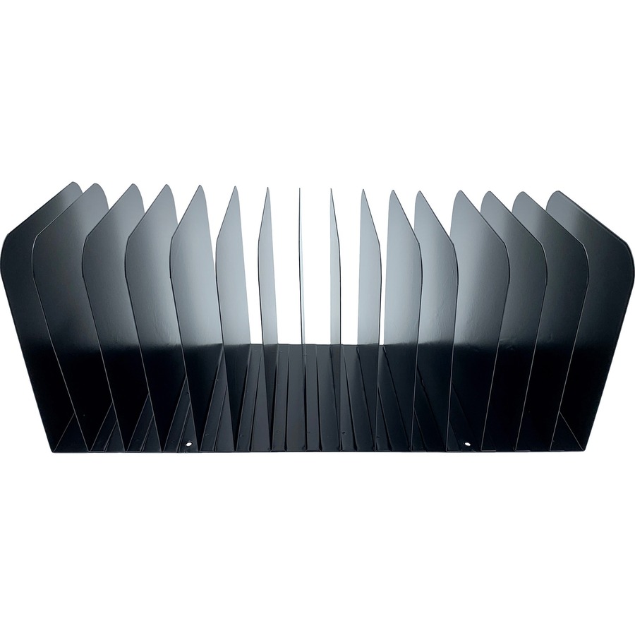 15-slot Vertical Message Rack, Black