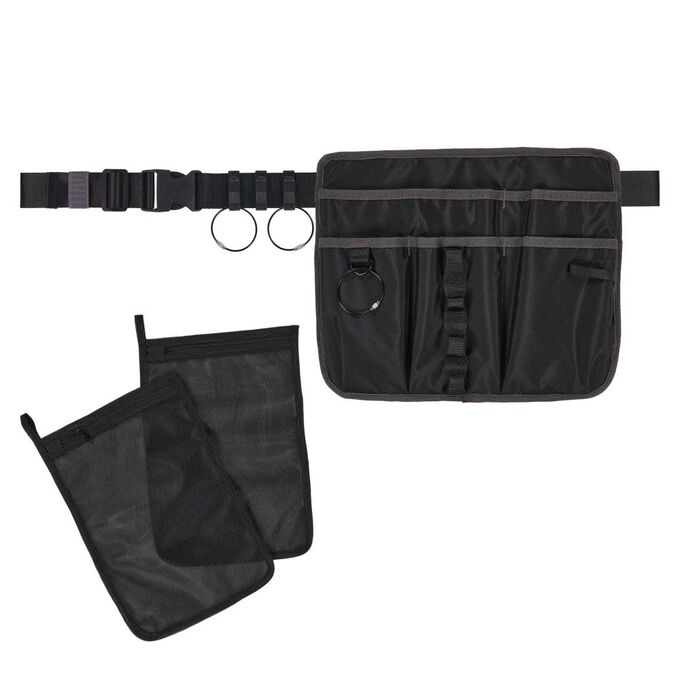 Picture of Ergodyne EGO13718 Cleaning Apron Pouch with Pockets, Black