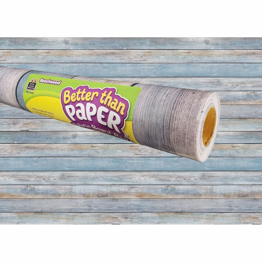 Better Than Paper Board Roll - Bulletin Board, Classroom - 48in Width x 12 ft Length - Beachwood