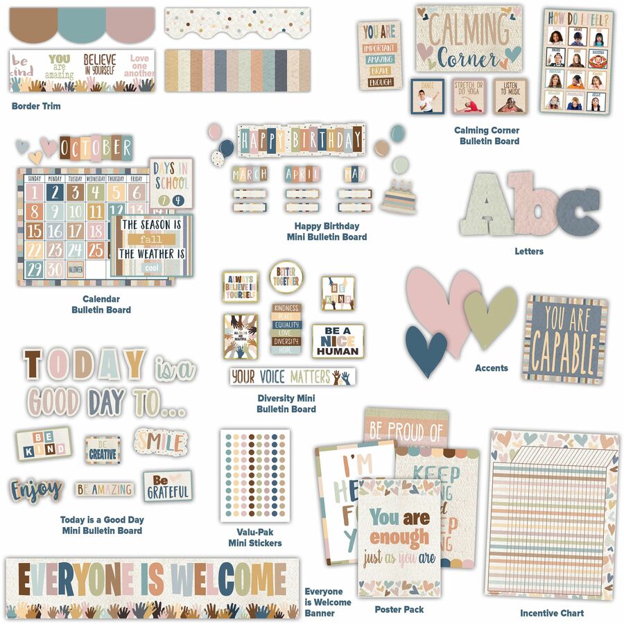 Everyone is Welcome Decor Bulletin Board Set