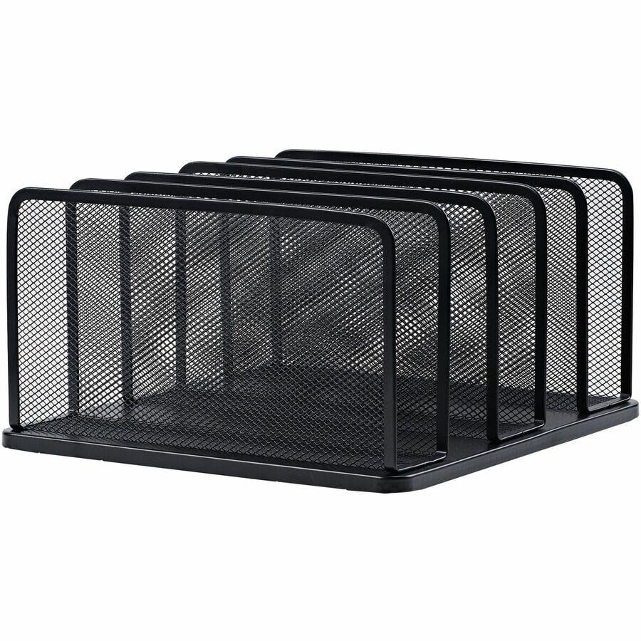 LLR95282 5-Tier File Organizer, Black - Steel Mesh